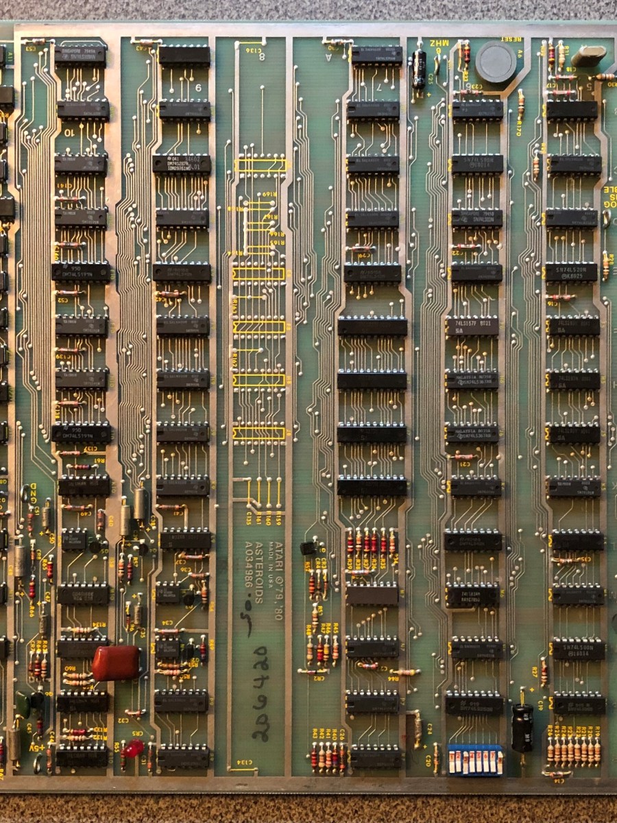 Asteroids – PCB Repair Logs